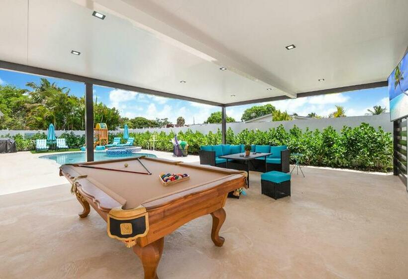 Paradise In Miami 5br Heated Pool, Pool Table & Jacuzzi L51