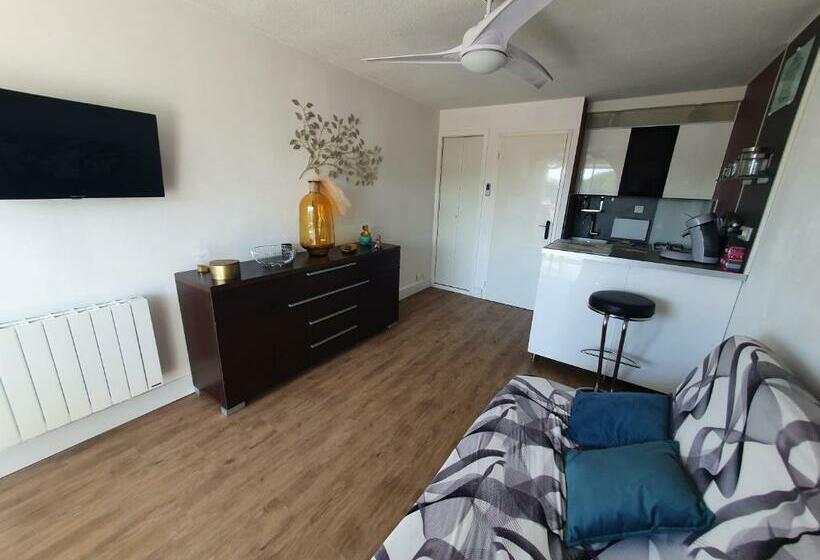 Studio Cabine Mer Et Pinède 26m2: 4pers, Neuf, Cosy