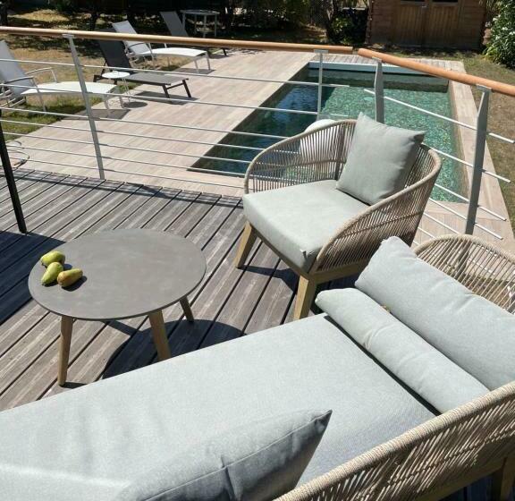 Maison Familiale Jardin & Piscine 600m Plage