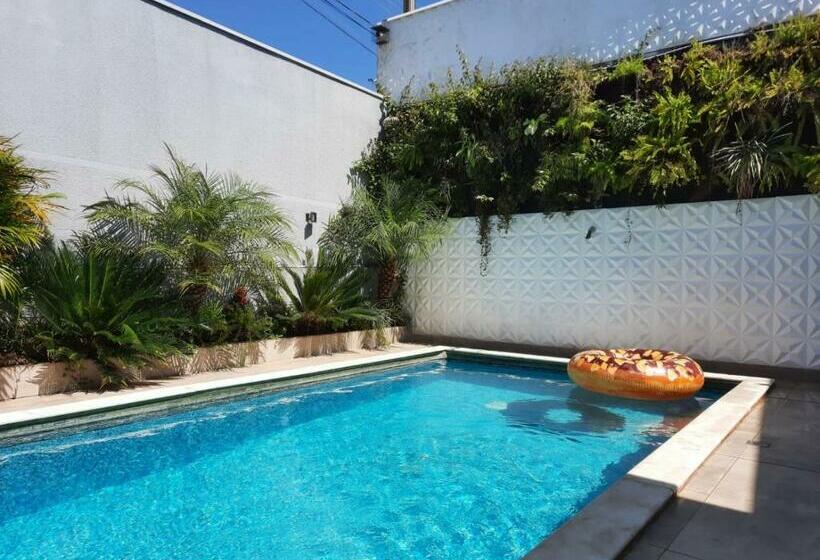 Bela Casa Piscina Aquecimento Solar Em Americana Sp