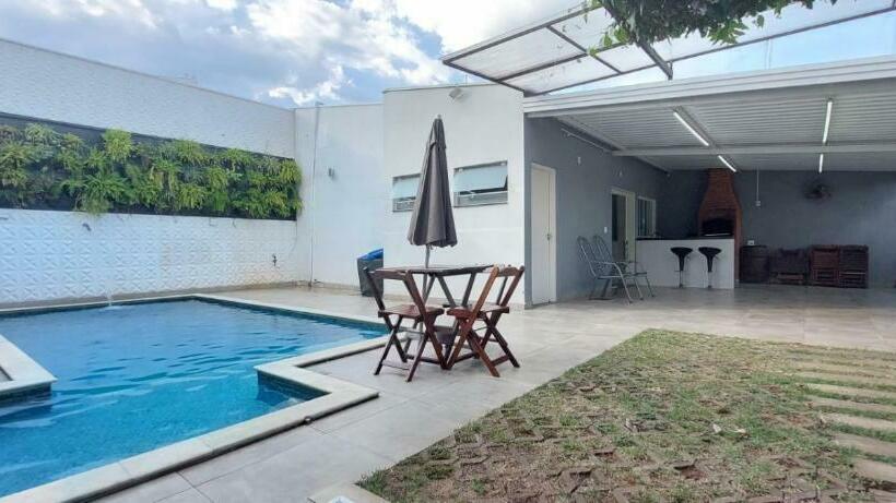 Bela Casa Piscina Aquecimento Solar Em Americana Sp