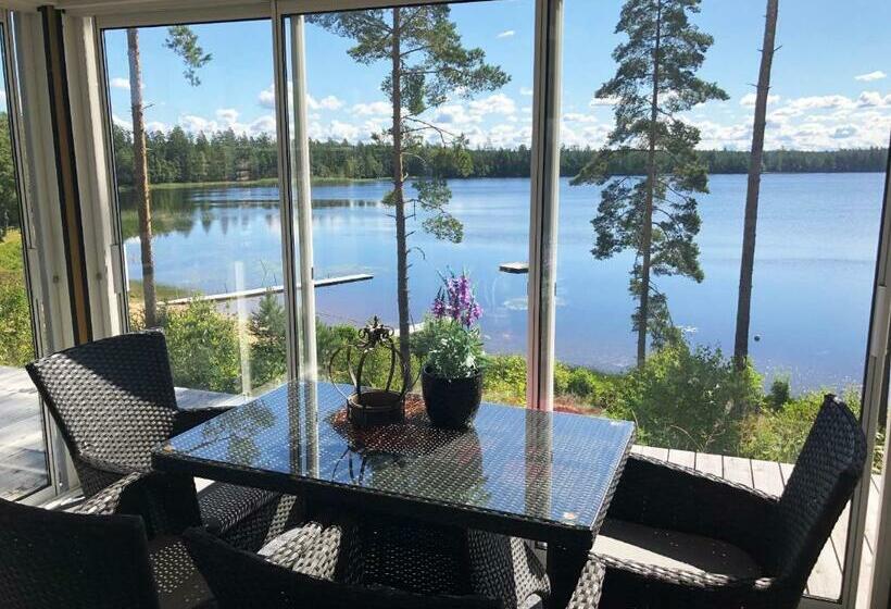 Fantastic House In Vaggeryd With A Panoramic Location By The Lake Fangen