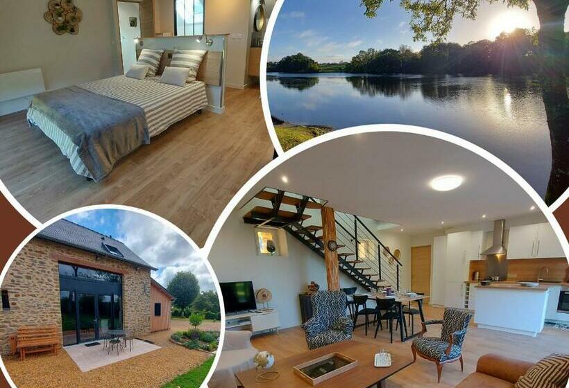 Charmant Gîte En Pierre Avec étang Privé Et Vue Arborée, Parfait Pour Pêche Et Relaxation   Fr 1 600