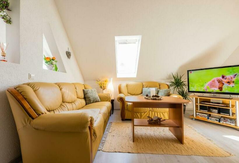 Waldblickwohnung Mit Kamin Und Sauna Für Bis Zu 5 Personen