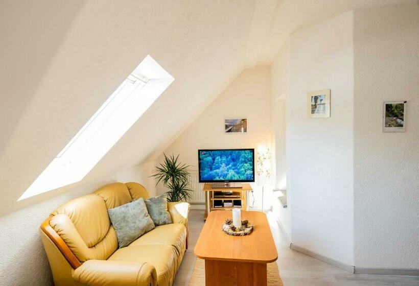 Waldblickwohnung Mit Kamin Und Sauna Für Bis Zu 5 Personen