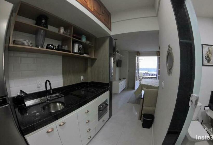 Flat Frente Mar Na Praia Do Pero Com Piscina