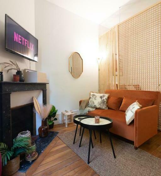 Cosy Et Comfort Studio équipé à Clichy 5 Min Métro