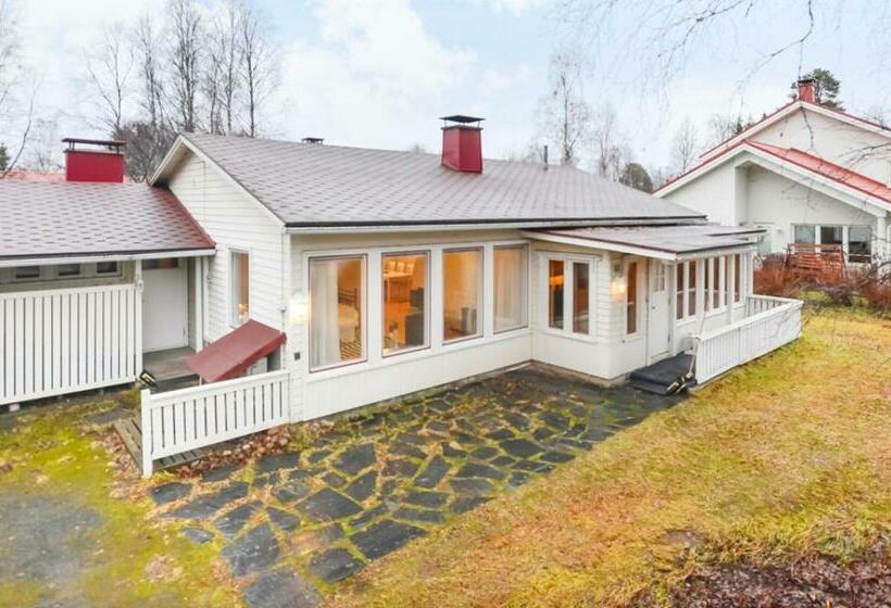 Authentic Wooden House By The River With An Igloo