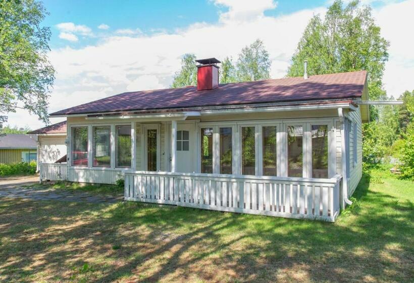 Authentic Wooden House By The River With An Igloo