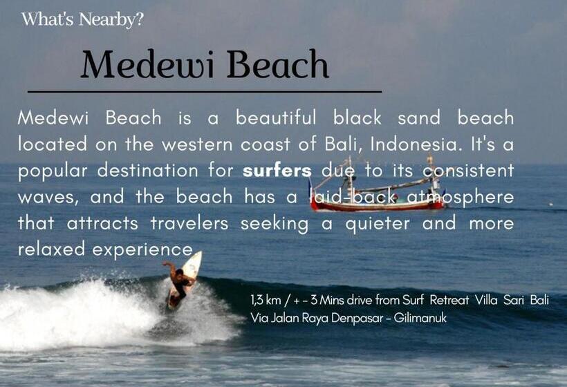 بنسيون Surf Retreat Villa Sari Bali