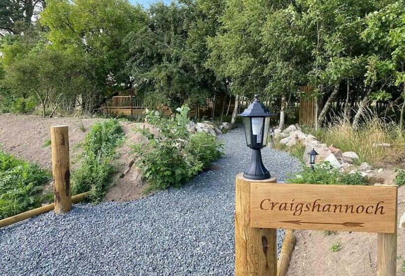 Craigshannoch Luxury 1 Bed Woodland Lodge Hot Tub