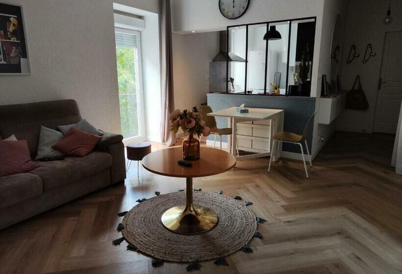 Le Petit Angle Appartement 2 Pièces, Plein Centre Ville, Près De La Gare Jusqu à 4 Personnes