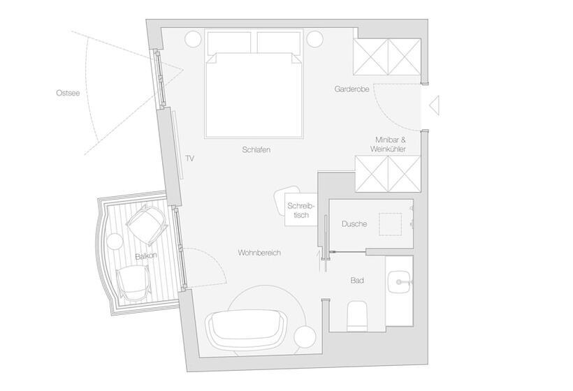 住所 Baltic Hideaway Beach Hotel Warnemünde