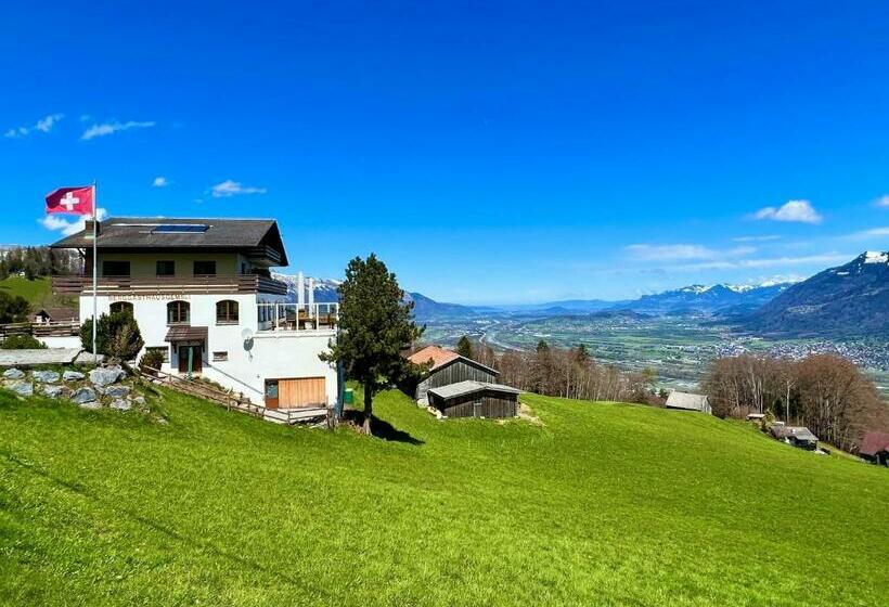 Aparthotel Almgasthaus Gemsli A Bisal österreich überm Schweizer Rheintal