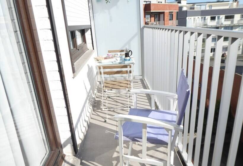 Vue Mer, Luxueux T3 Gar, La Noordzee à Votre Porte, 2à 6 Etbébé à Ostende Centre