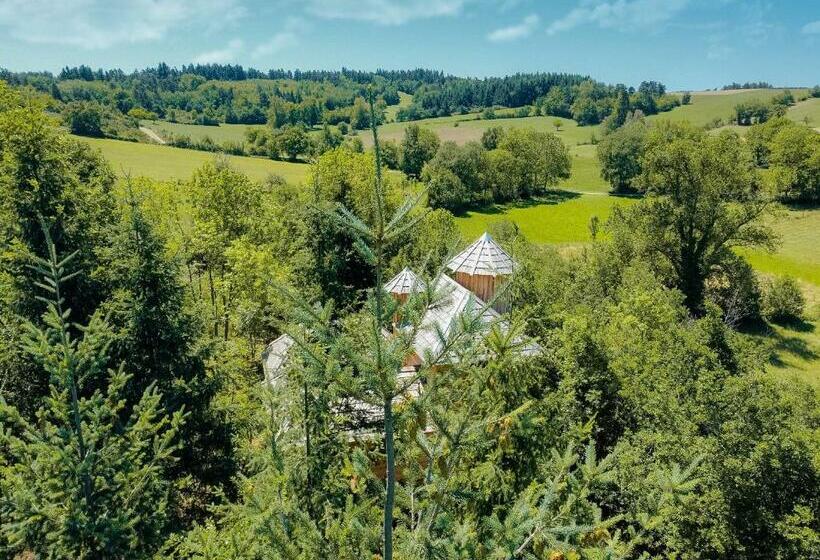 فندق Cabane Château Hôtel Luxe Avec Spa Privatif Aulteribe   Le Peydébé