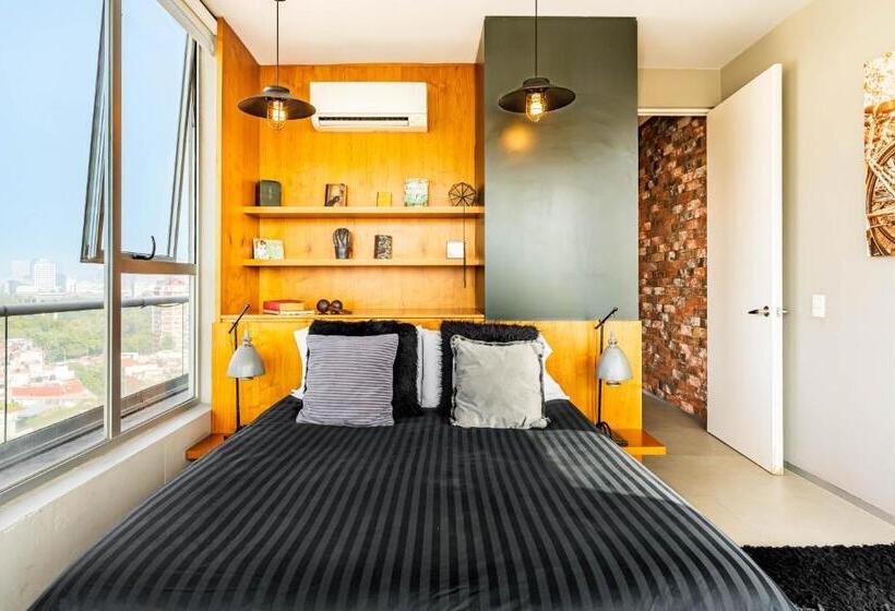 Departamento Con Las Mejores Vistas De La Ciudad En Condesa   Pool   Gym   Parking   Ac