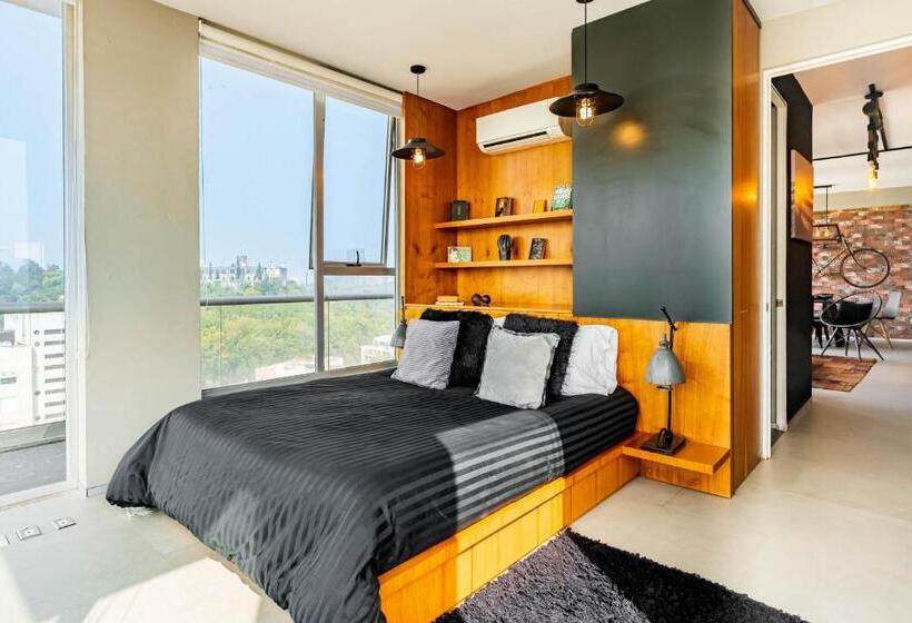 Departamento Con Las Mejores Vistas De La Ciudad En Condesa   Pool   Gym   Parking   Ac