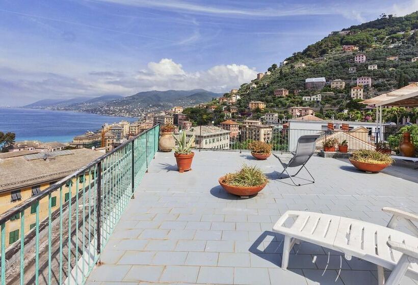 Stunning Sea View Apartment With Terrace In Camogli By Wonderful Italy