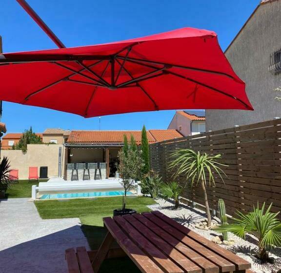 Jolie Villa Climatisée Piscine Parking Perpignan