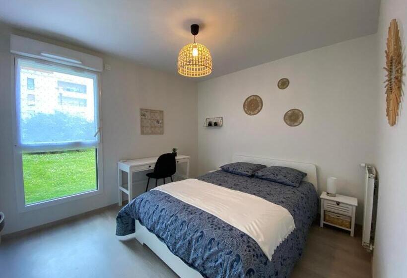 Appartement Familial Tout Confort 3 Chambres, Grande Terrasse Privative Vert Buisson Bruz