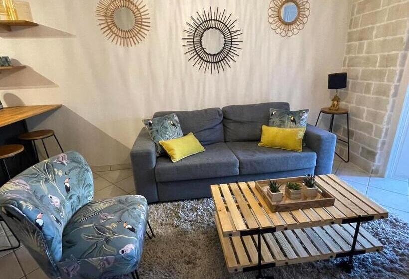 Le Patio, Coeur De Ville Avec Garage Et Jardin