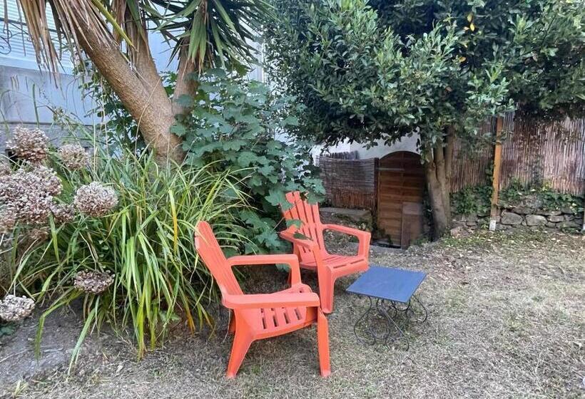 Le Patio, Coeur De Ville Avec Garage Et Jardin