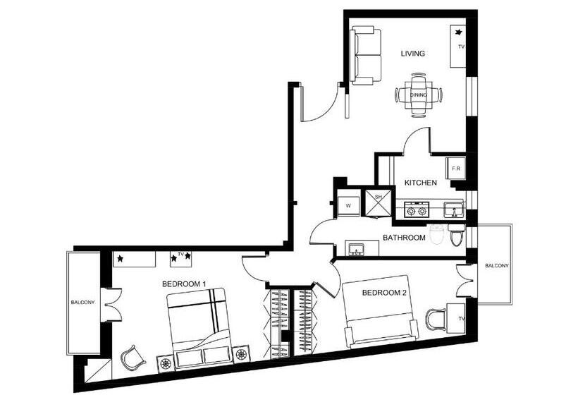 Stylish & Cozy   5 Star Location  Balcony   City View