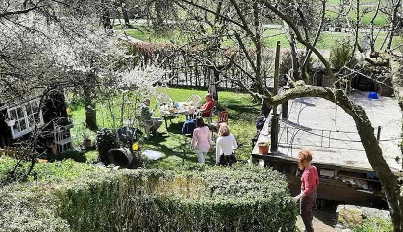 Idyllisches Mühlengebäude