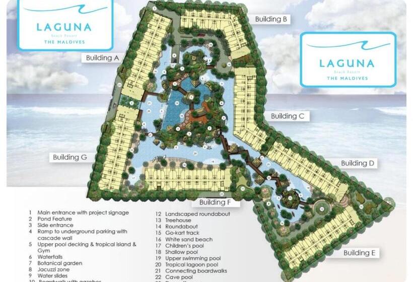 Laguna Beach Condo Resort 3 Maldives Pattaya Pool View ลากูน่า บีช คอนโด รีสอร์ต 3 พัทยา