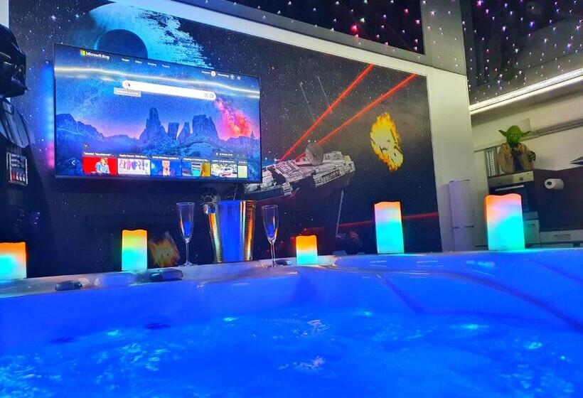 Galaxy Spa 4 Pers Jacuzzi Insolite Parking Jardin Clim Colmar