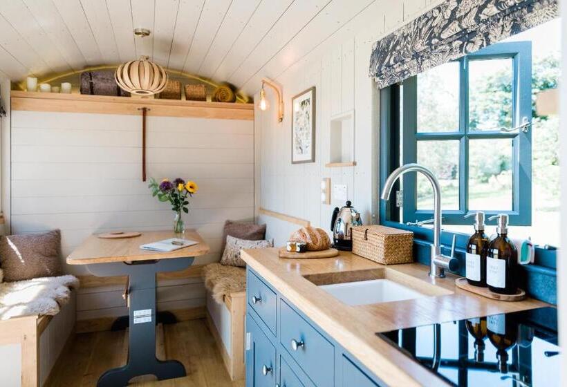 Boutique Cornish Shepherd S Hut With Hot Tub