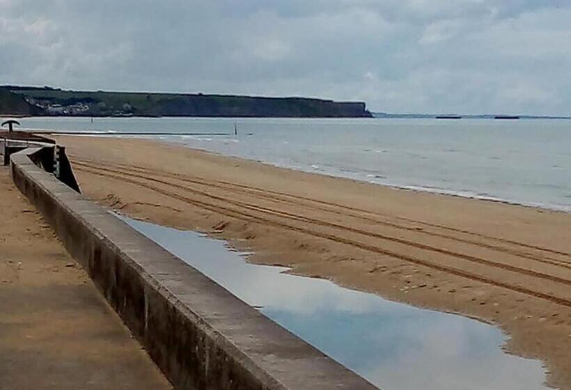 L Air Marin Apt Avec Belle Terrasse Vue Dégagée Séjour Lumineux 10 Mn à Pied Centre Port En Bessin P