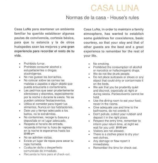 Pensión Casa Luna  Estratégica Ubicación