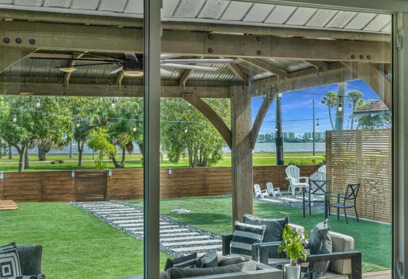 Historic Waterfront Estate With Yard & Modern Kitchen