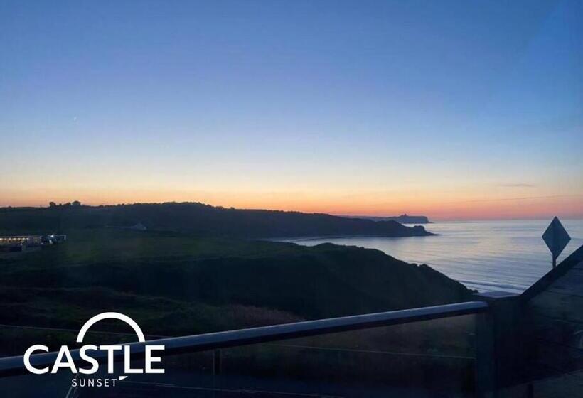 Castle Sunset On The Beach