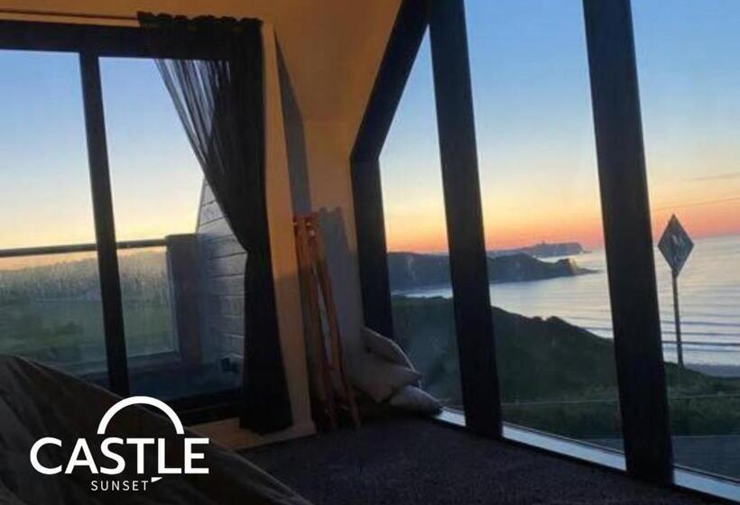 Castle Sunset On The Beach