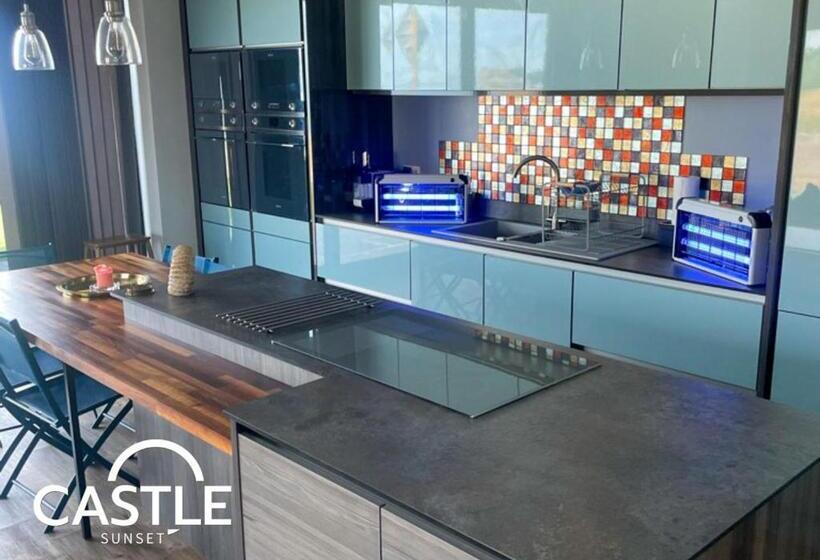 Castle Sunset On The Beach