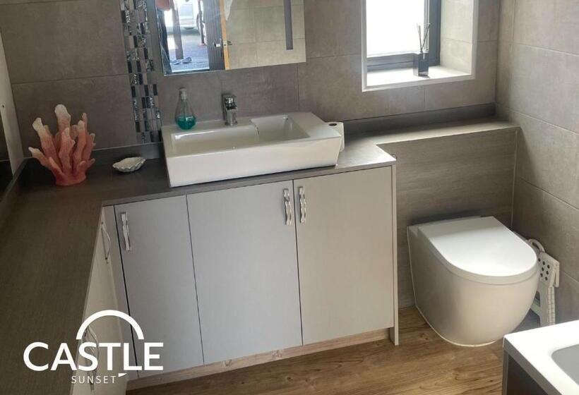 Castle Sunset On The Beach