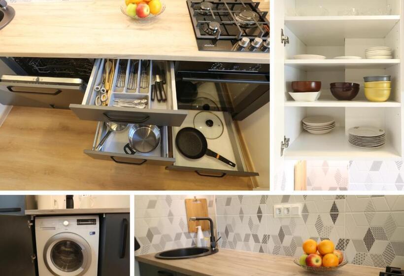 Modern 2 Room Apartment Free Parking Netflix