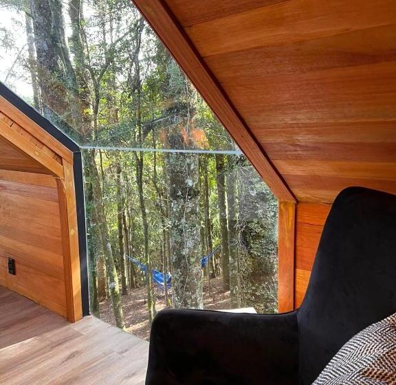 La Negra Cabana Entre Araucárias