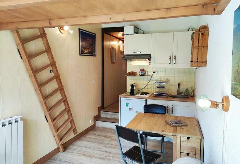 Studio Mezzanine Rénové, Accès Direct Aux Pistes, Parking Et Internet Inclus, Isola 2000   Fr 1 292