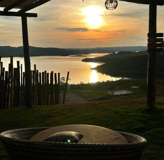 Chalé Mirante, Piscina, Cachoeira, Lago E Vista Espetacular