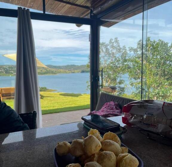 Chalé Mirante, Piscina, Cachoeira, Lago E Vista Espetacular