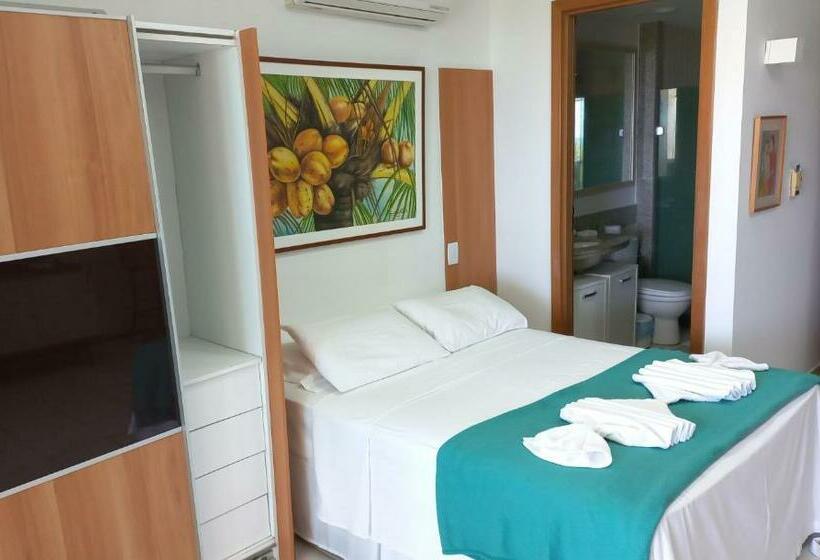 ホテル Estúdio Equipado Marulhos Com Varanda, Vista De Mar E Parque Aquático, à Beira Mar Mar De Muro Alto