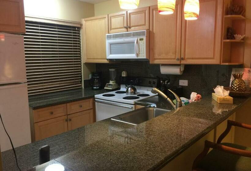 9b Ekahi Village Studio Bath, Garden View   1 Minute Stroll To Beach!