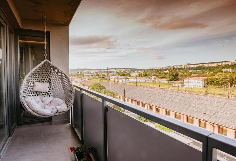 Minimalist Design Penthouse Kosice Old Town