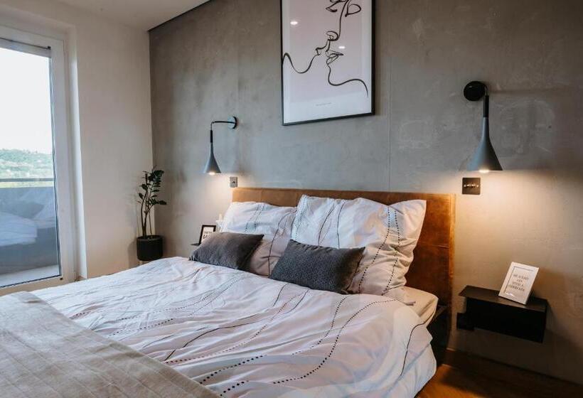 Minimalist Design Penthouse Kosice Old Town