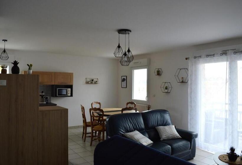 Appartement Spacieux Avec Balcon   à 50m De La Plage