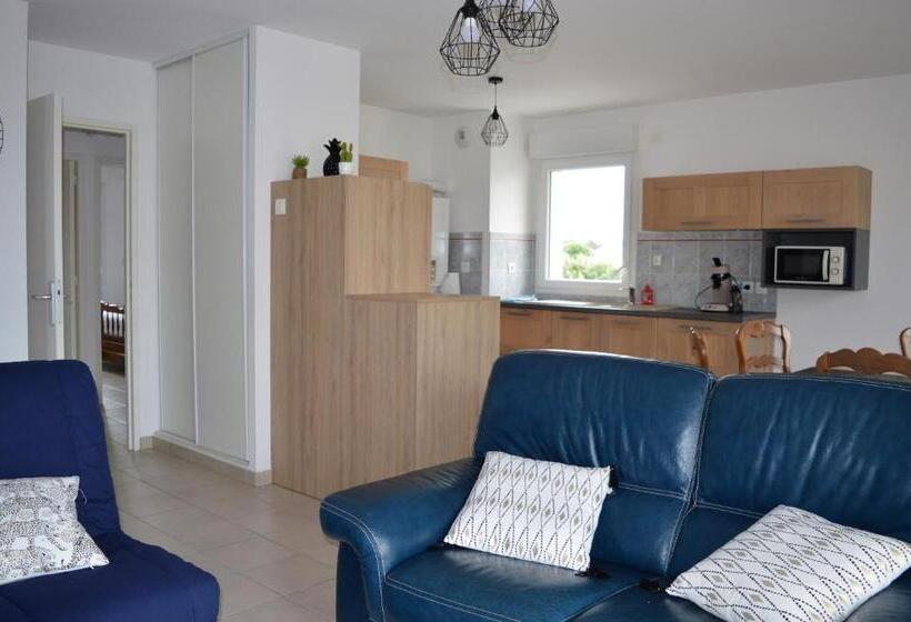 Appartement Spacieux Avec Balcon   à 50m De La Plage